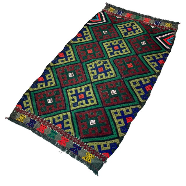 Small Turkish Traditional Kilim Rug For Sale - Image 9 of 11