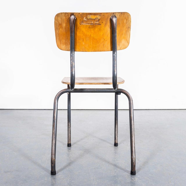 French Stacking Dining Chairs, 1960s, Set of 4 For Sale - Image 11 of 14