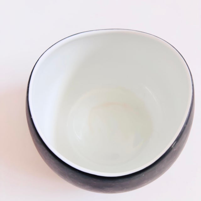 Rosenthal Germany Continental China Charcoal Sugar Bowl by Raymond Loewy For Sale In San Francisco - Image 6 of 8
