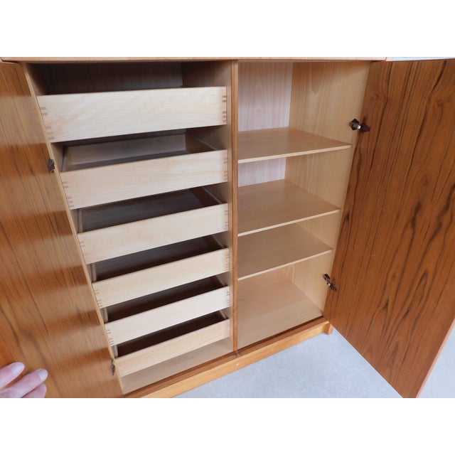 Jesper Danish Modern Teak Armoire / Wardrobe Fitted Interior Chest For Sale - Image 11 of 15