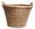 Mid 20th Century France Tan Wicker Basket For Sale