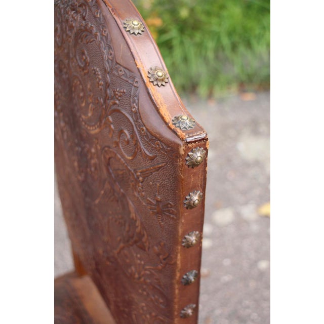 Cordoba Leather Chairs, 19th Century, Set of 12 For Sale - Image 12 of 13