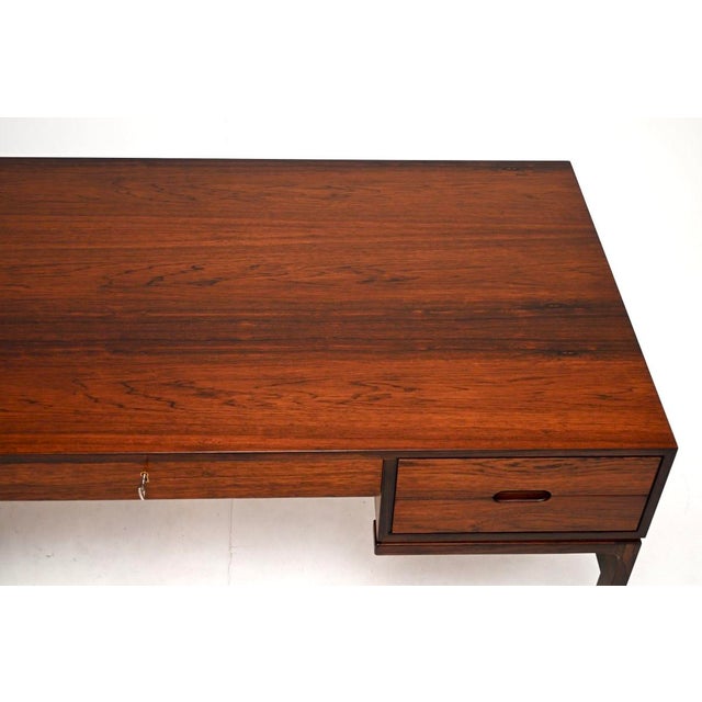 Wood Vintage Danish Desk by Arne Wahl Iversen for Vinde Møbelfabrik, 1960 For Sale - Image 7 of 11