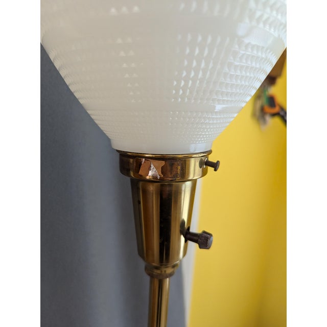 Mid 20th Century Mid Century Stiffel Pagoda Style Base Glazed Ceramic Lamp For Sale - Image 9 of 9