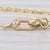 0.14ctw Diamond 3-Ring Pendant Necklace 14k Tri-Toned Gold 20" Cable Chain For Sale - Image 4 of 6