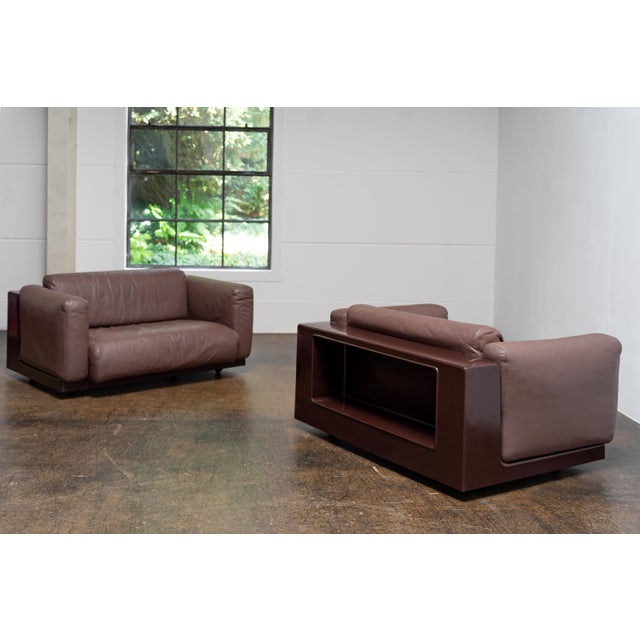 Vintage Leather Sofa by Cini Boeri for Knoll International, 1960s For Sale - Image 12 of 13