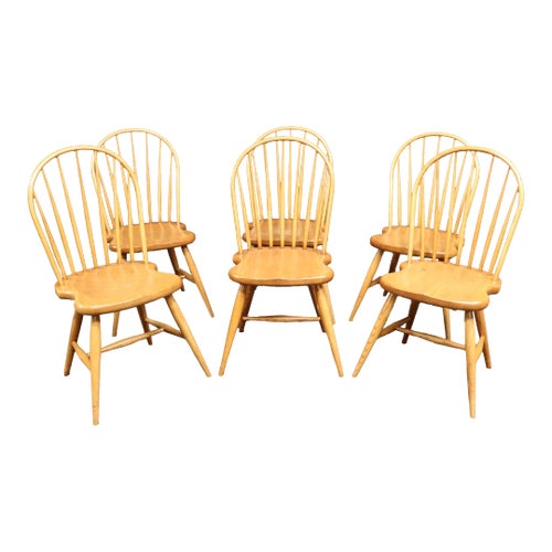 Frederick Duckloe Oak Windsor Style Chairs /6