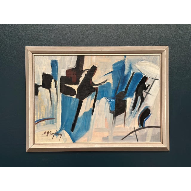 Sven H. Engberg, Abstract Composition, 1950s, Oil on Panel, Framed For Sale - Image 18 of 18