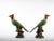 Mid 20th Century Large Pair English Glazed Porcelain / Terracotta Birds Statues For Sale - Image 5 of 13