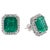 Natural Zambian Emerald Earring 11.06 Carats and 1.54 Cents in 14k Gold, A Pair For Sale In New York - Image 6 of 18