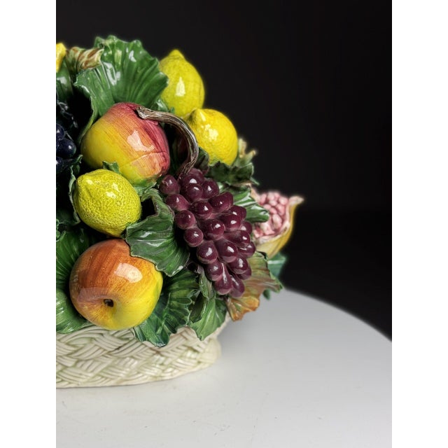 Italian Majolica Ceramic Fruit Piece, 1960s For Sale - Image 16 of 18