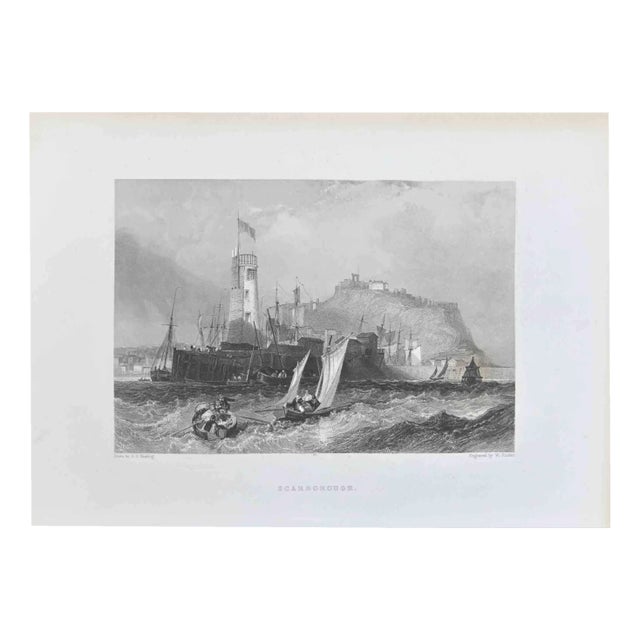 Edward Francis Finden, Scarborough, Etching, 1845 For Sale