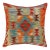 1990s Shabby Chic Turkish Hand Woven Kilim Throw Pillow For Sale