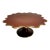 Contemporary l'Objet Portugal Pedestal Cake Stand Brown With 24k Gold Trim For Sale