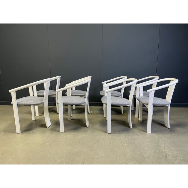 Postmodern Spanish Dining Chairs, 1980s, Set of 8 For Sale - Image 6 of 13