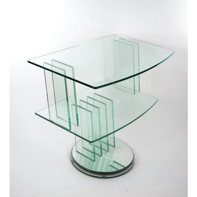 Introducing our extraordinary Mid Century Modern Art Deco style Italian bar cart or pastry cart, a stunning blend of...