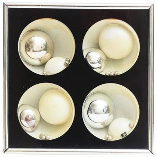 Signed Vintage Ron Fritts Pop Art Wall Shadow Box Sculpture 1960's For Sale