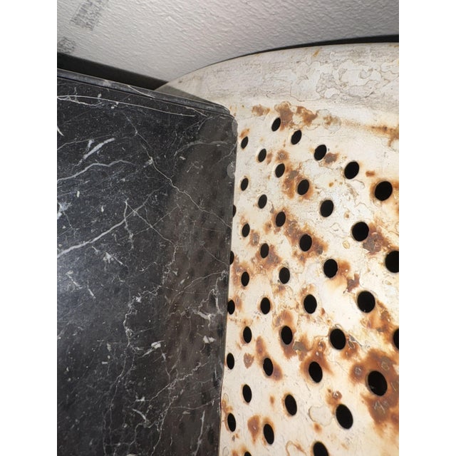 Stone Vintage Marble Cube Table, 1950 For Sale - Image 7 of 10