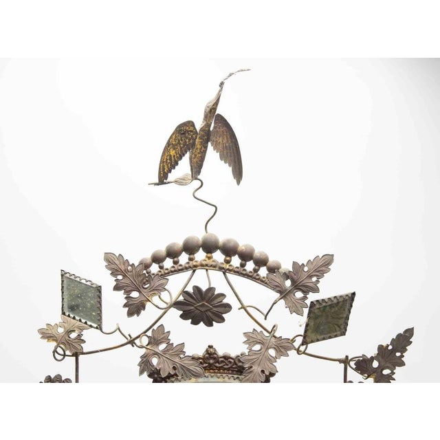 French or Italian Devotional Ex-Voto or Bridal Crown Display, 19th Century For Sale - Image 5 of 9
