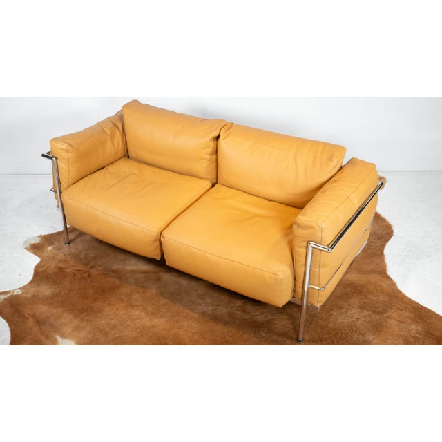 Le Corbusier Lc3 Grand Confort Attributed Loveseat Sofa For Sale - Image 10 of 18