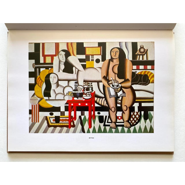Textile Fernand Leger Vintage 1985 Modernist Lithograph Print Hardcover Modern Art Book For Sale - Image 7 of 13