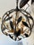 Crystorama Broche 4 Lite Mini Chandelier in English Bronze and Antique Gold Finish., a.nd Weighs 6 pounds.It Is 16"x18 3/4". For Sale - Image 4 of 5