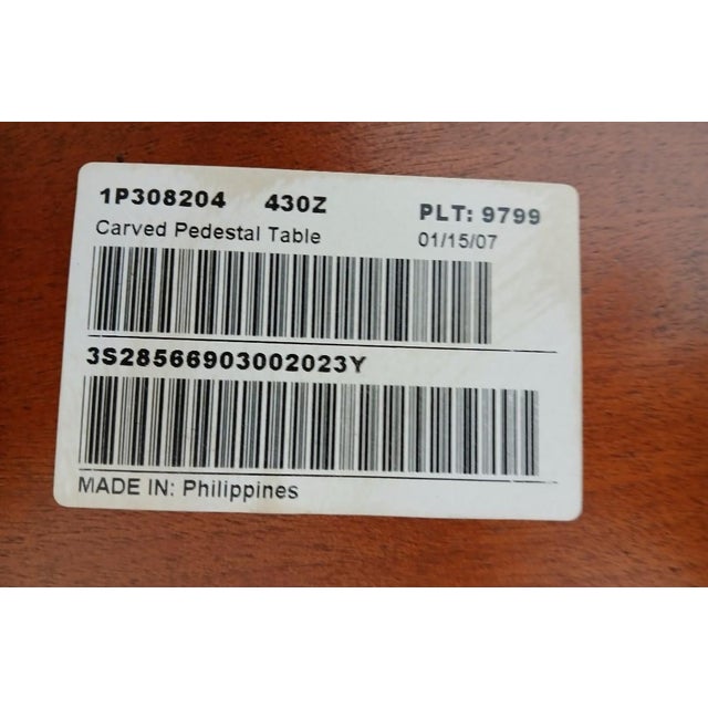 1990s Ethan Allen Townhouse Round Pedestal End Table For Sale - Image 11 of 12