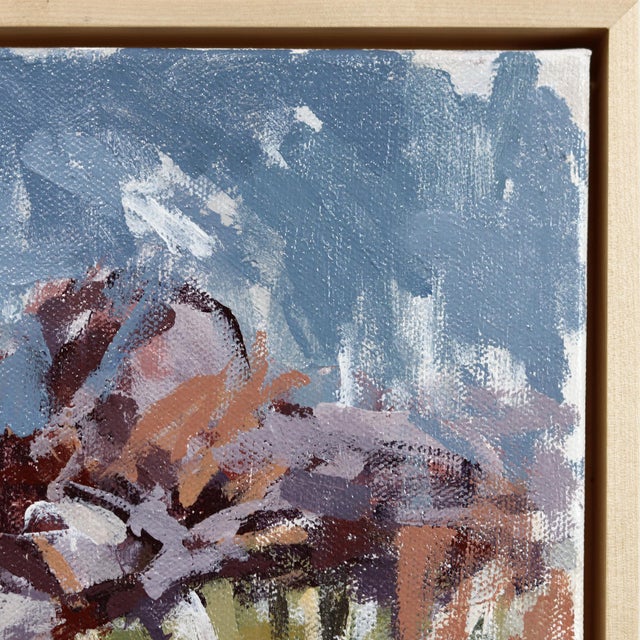 Textile No Dogs Allowed on the Trails - Original Contemporary Desert Landscape Painting on Canvas by Taylor Pierce For Sale - Image 7 of 9