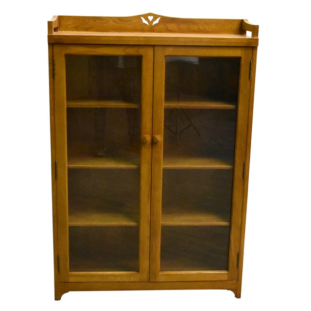 Mission Bookcase / Curio Cabinet - Michael's Cherry (Mc1) For Sale - Image 10 of 11
