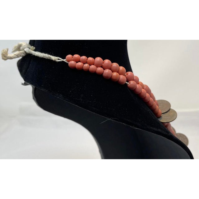 1960s South American Ecuador Chachal Barrel Bead Coin Necklace. South American Vintage Jewelry For Sale - Image 10 of 15