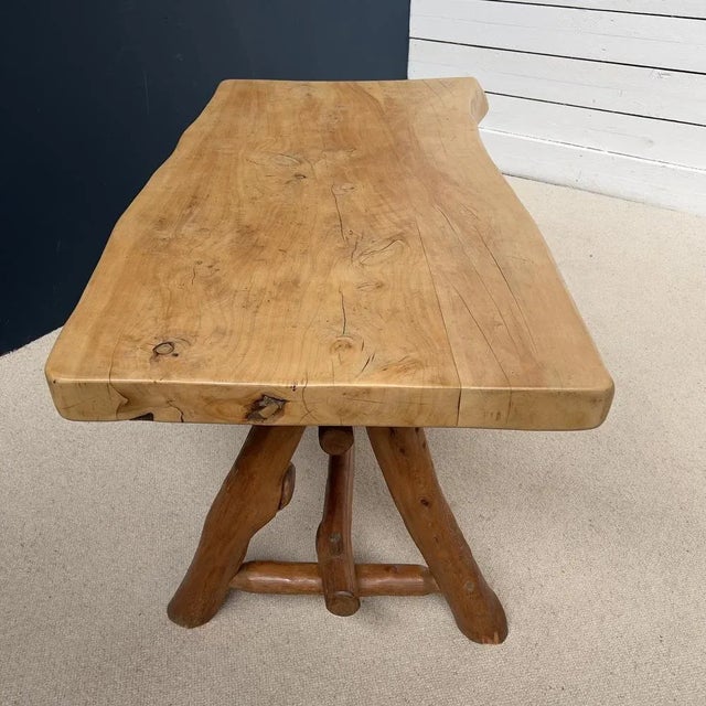 1960s French Primitive Elm Dining Table, 1960s For Sale - Image 5 of 7