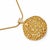 Mid 20th Century 14k Yellow Gold Handmade Diamond Pendant Necklace Slide For Sale - Image 4 of 4