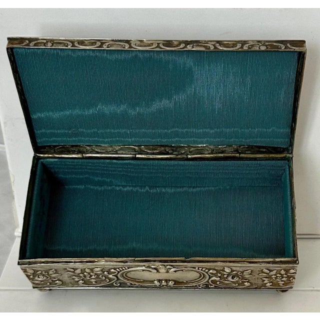 Metal Antique Trinket Box For Sale - Image 7 of 9