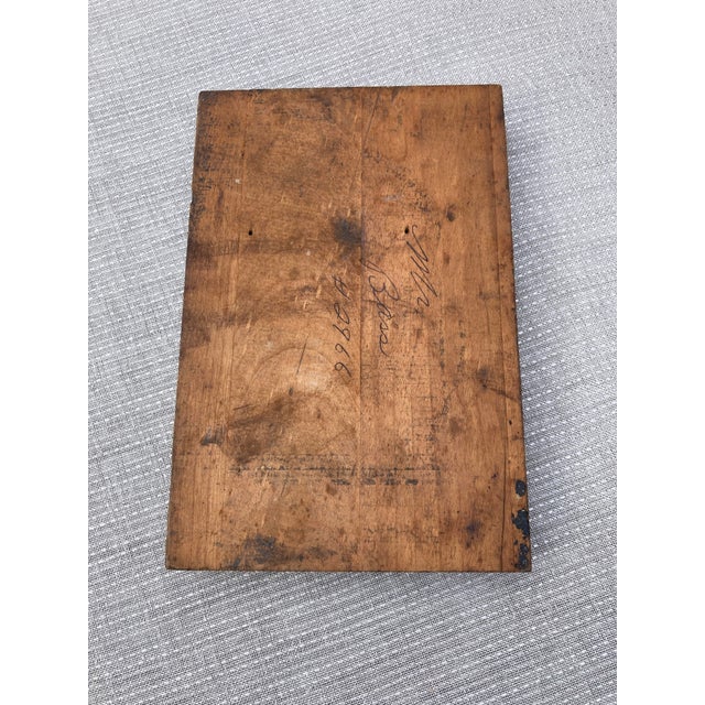 Mid Century Mushroom Printing Plate Block For Sale - Image 10 of 12