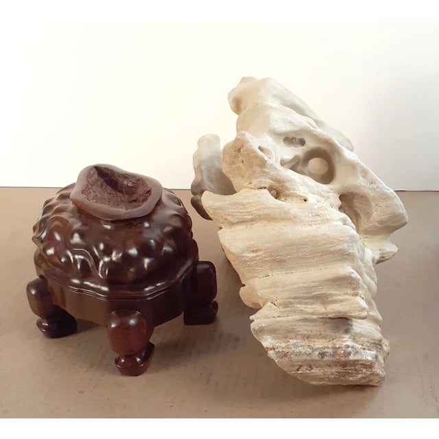 Early 20th Century Chinese Taihu Stone Cloud Form Gongshi For Sale - Image 9 of 10