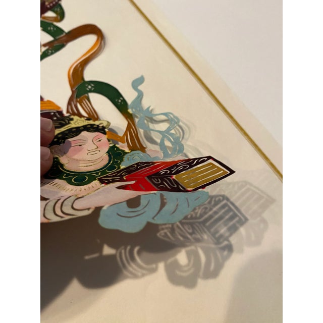 Chinese Chinese Figural Painting Cut Out For Sale - Image 3 of 3