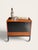 Brown Mid-Century Minimalistic Teak Fold-Out Serving Bar Cart with Modern Black HPL Surfaces and Square Steel Frame, Germany, 1960s For Sale - Image 8 of 13