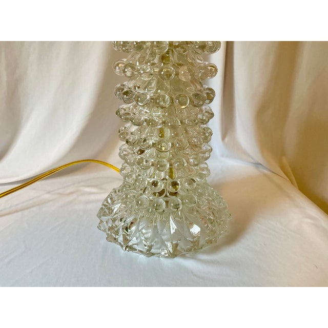 Vintage Carl Fagerlund Style Mid Century Glass Lamp For Sale - Image 10 of 18