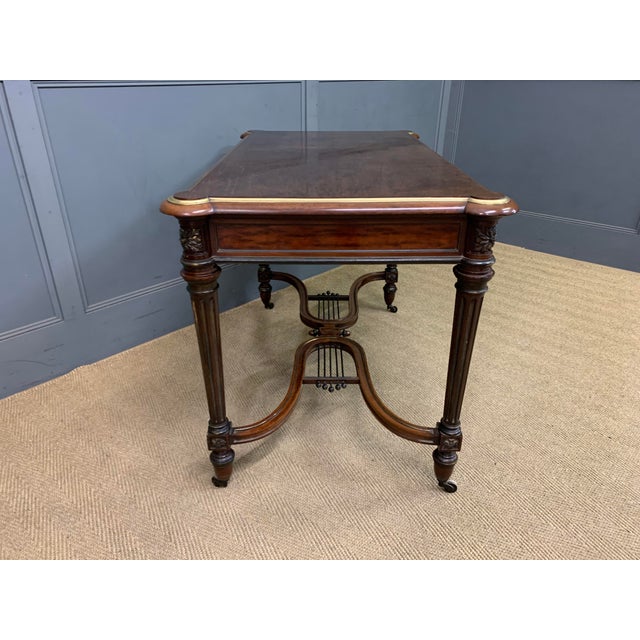 French Mahogany Library Table, 1840 For Sale - Image 13 of 16