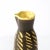Mid-Century Vase in Burnt Umber W/ Dandelion Yellow Hand-Brushed Patterned Glaze For Sale In New York - Image 6 of 12