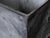 Industrial Pair of Industrial Style Grey Metal Planters with Tapered Lines and Ring Pulls For Sale - Image 3 of 11