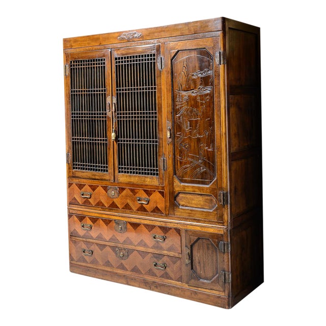 19th Century Japanese Clothes Press Chairish