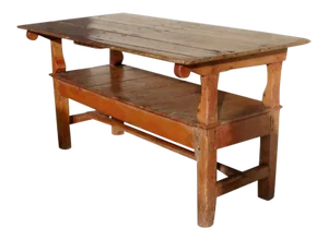 English Pine Metamorphic Table Bench with Lift Top