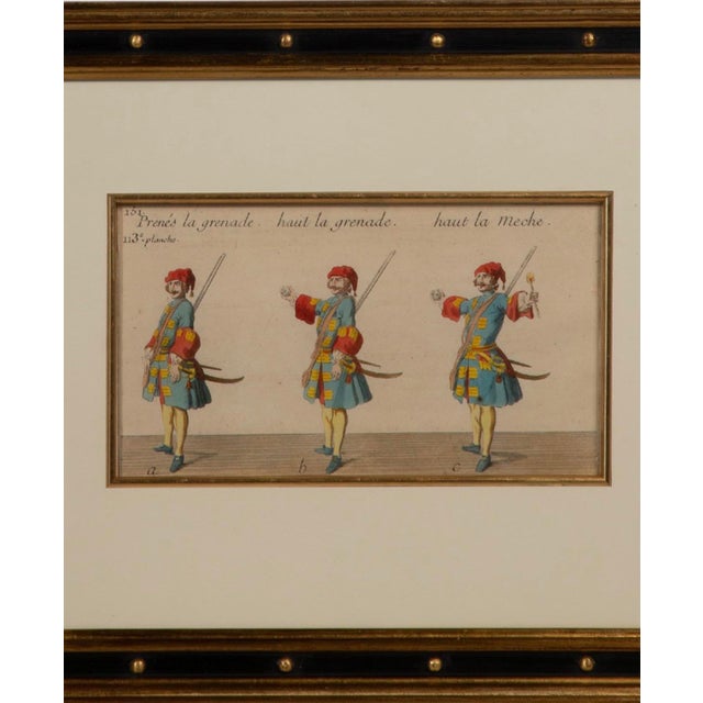 Rococo 18th Century Framed French Military Engravings- A Set of 8 For Sale - Image 3 of 5
