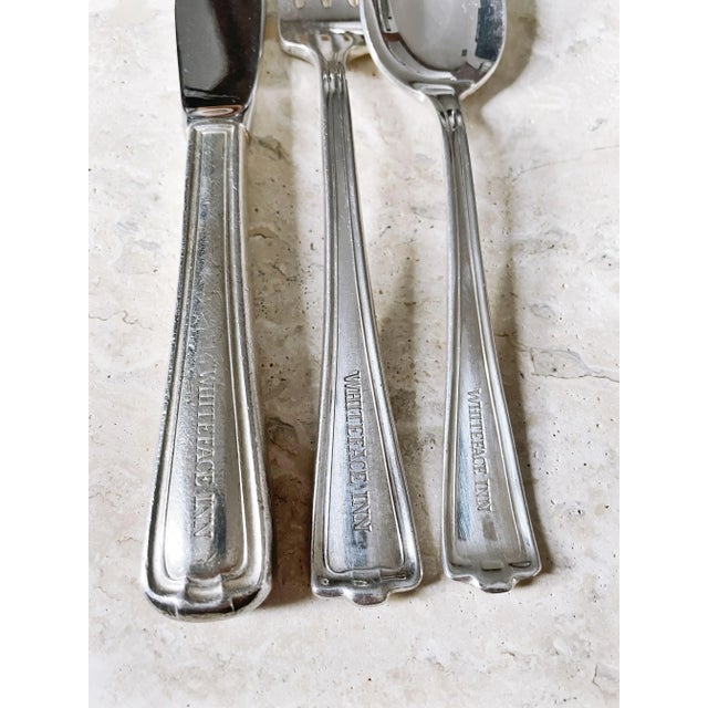 American 1920s Service for 8 Silver Plated Flatware From Whiteface Inn on Lake Placid- 24 Pieces For Sale - Image 3 of 8