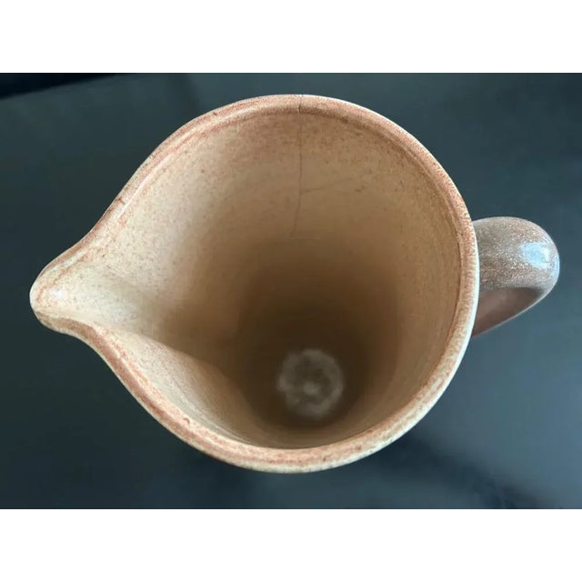 Brown Large Ceramic Pitcher by Jean Pierre Farkas, 1970s For Sale - Image 8 of 10