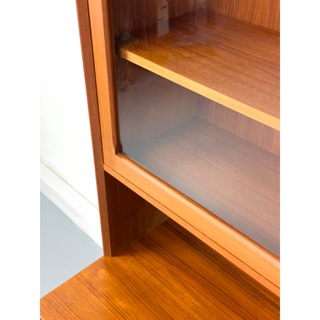 Teak Highboard with Glass Doors from Brouer Møbelfabrik, 1960s For Sale - Image 9 of 18
