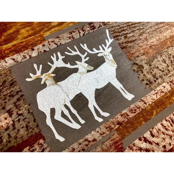 Contemporary "In the Woods" Contemporary Mixed-Media Woodland Collage by Kathleen Ney, Framed For Sale - Image 3 of 6