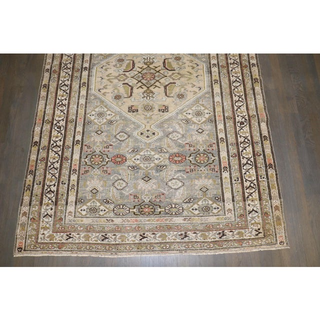 Persian Malayer Medallion Earth Color Rug no. j5234 For Sale - Image 4 of 6