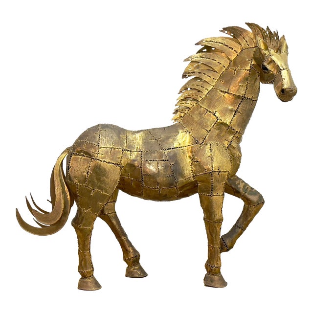 Brass Horse by Artis Luciano Bustamante For Sale